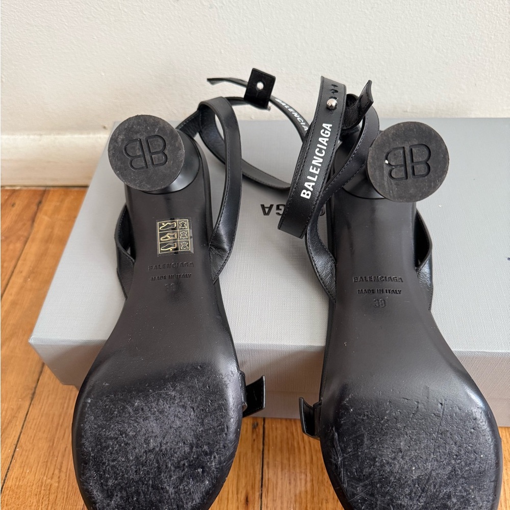 Black and White Afterhour Sandals - Picture 3 of 3